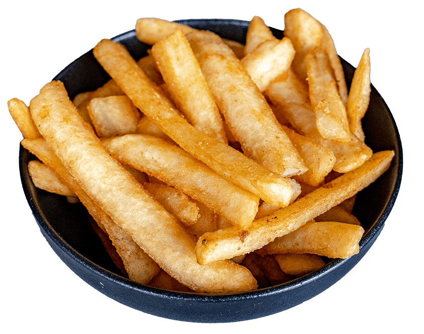 Bowl of beer-battered hot chips, a catering side option