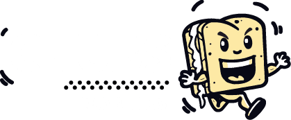Chubs Toasties logo with a toastie mascot character