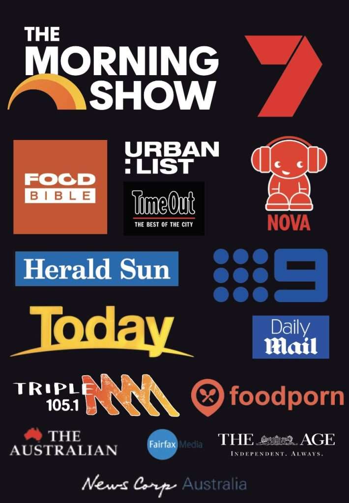 Media logos grid: Channel 7, Herald Sun, Nine, Daily Mail and more