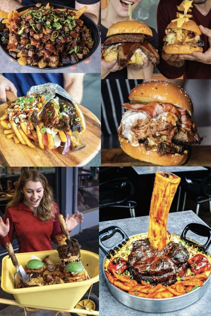 Instagram grid screenshot of BBQ dishes and diners at Third Wave BBQ