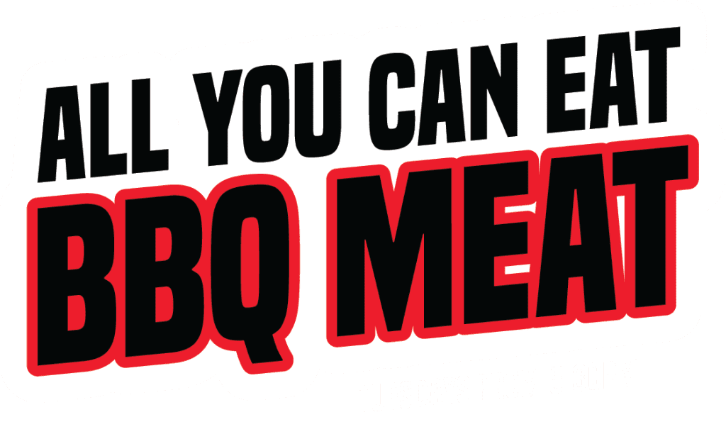 All You Can Eat BBQ meat deal poster