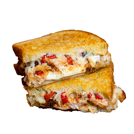 Italian Stallion toastie with melted cheese and capsicum