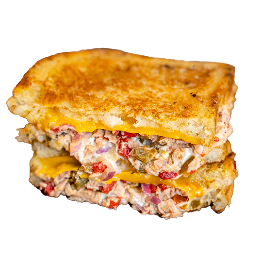 Tuna Temptation toastie with tuna, cheese and capsicum