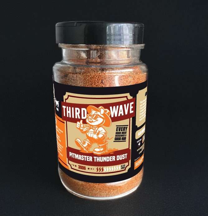 Third Wave Pitmaster Thunder Dust rub jar