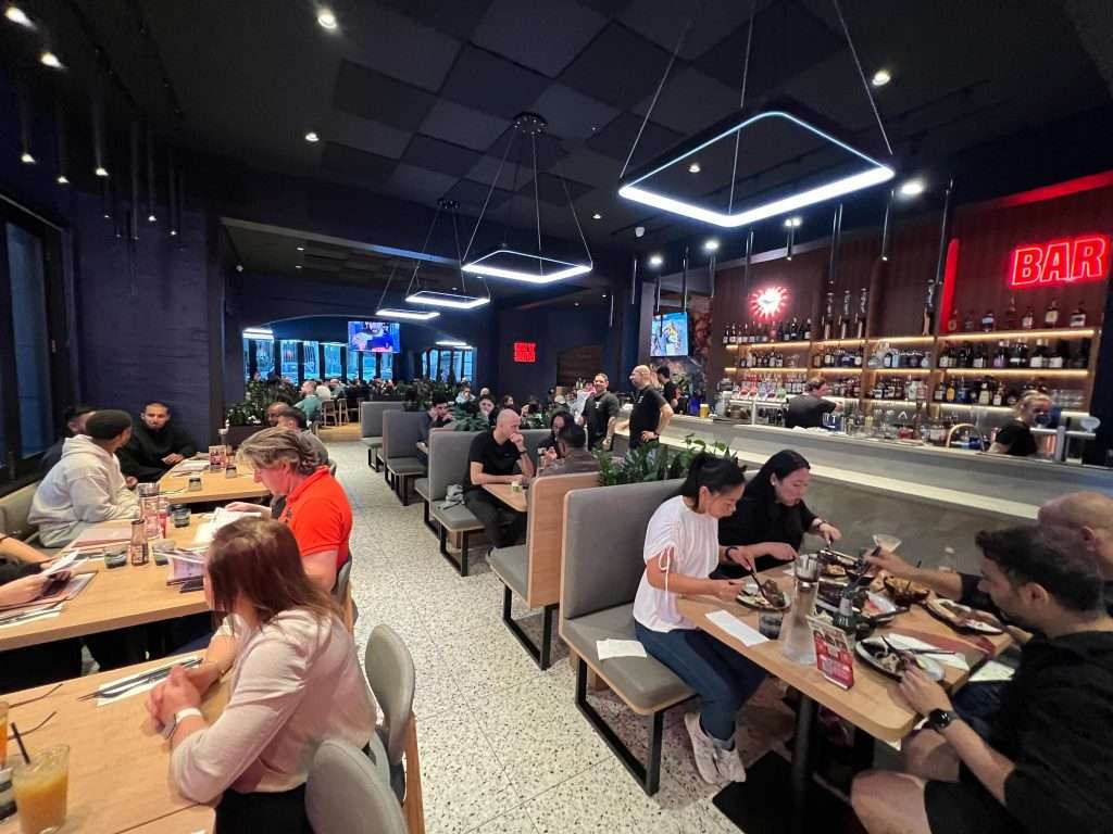 Guests dining in the dining room at Third Wave BBQ Ascot Vale