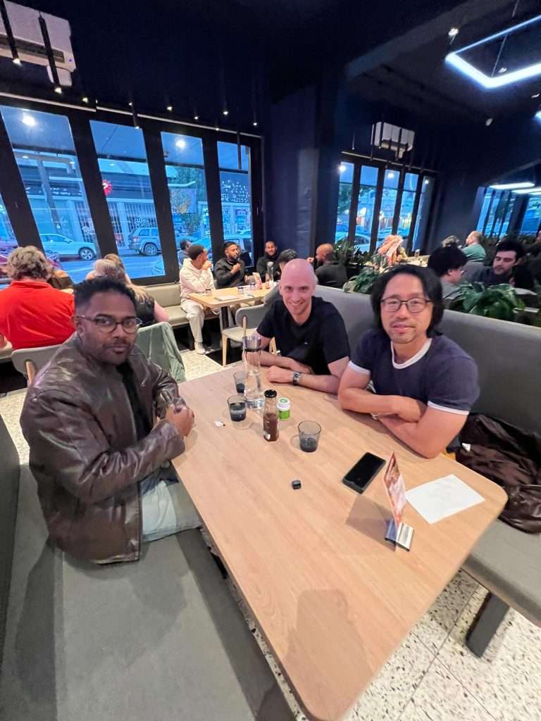 Guests seated at a table at Third Wave BBQ Ascot Vale