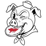 Pig mascot icon illustrating how Oinkwards works