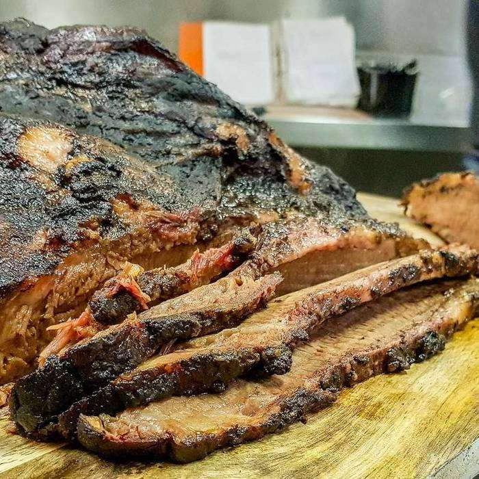 Smoked beef brisket