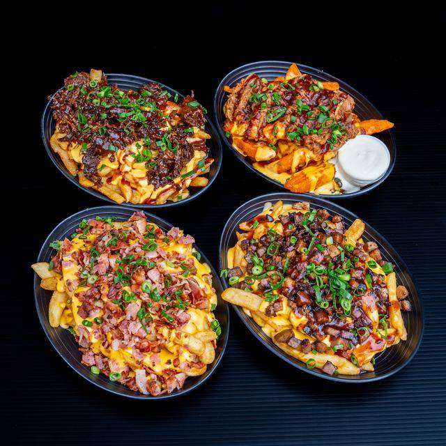 Loaded fries with brisket and cheese