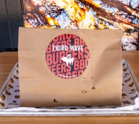 Third Wave BBQ Spice Bag order in a sealed paper bag with branded sticker